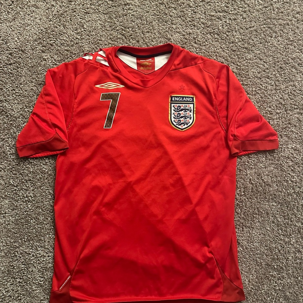 Umbro Red England Football Shirt